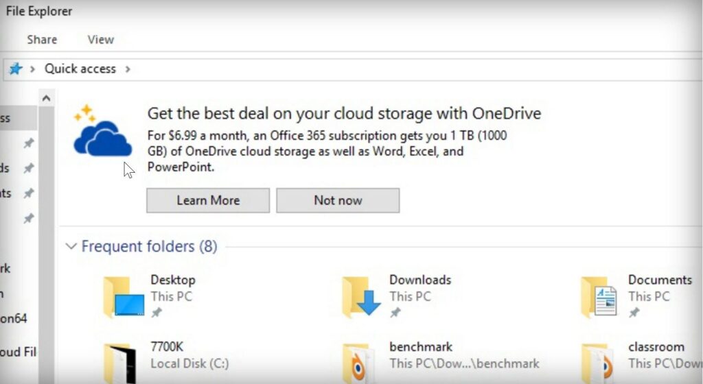 Eksploator Plików będzie strefą dla reklam. Microsoft szuka nowych klientów na OneDrive