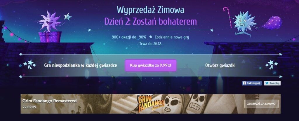 GOG świętuje nadejście zimy z nową wyprzedażą gier