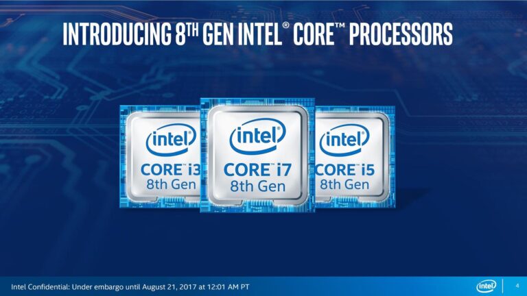8 generacja procesorów Intel nadchodzi, znamy już parametry i ceny