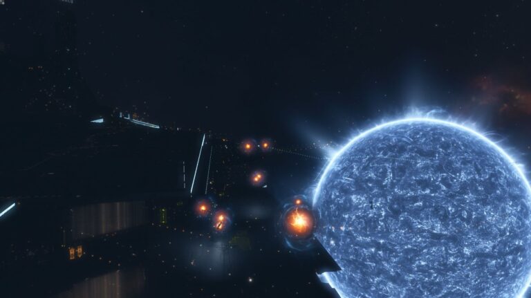 Niezwykły świetlny spektakl w EVE Online w hołdzie Stephenowi Hawkingowi