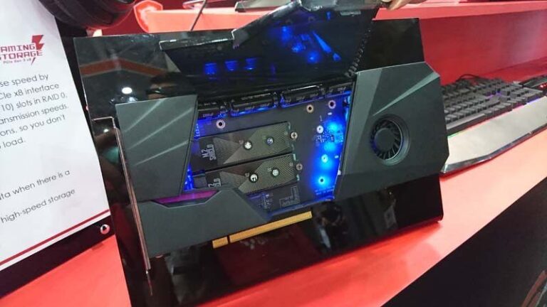 MSI zaprezentowało kartę rozszerzeń dla dysków M.2 pozwalającą na spięcie ich w Super Raid 0