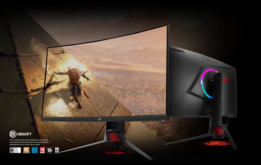 Asus pokaże nam kwintesencję gamingu na dużych, zakrzywionych ekranach ROG Strix XG32VQ oraz XG35VQ