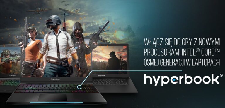 8. generacja procesorów Intel napędza już nowe gamingowe laptopy Hyperbook