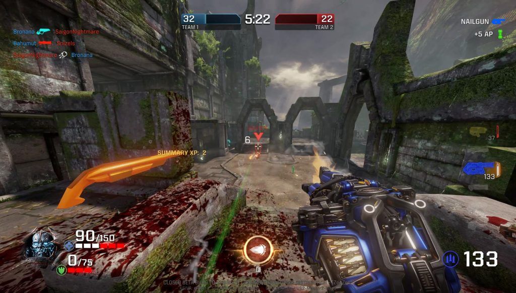 Quake Champions z botami i nowym systemem obrażeń