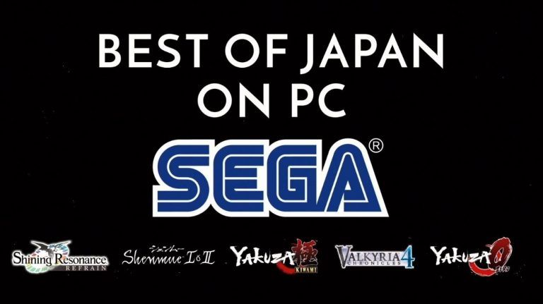 Rewelacyjne gry Sega zadebiutują na PC-tach