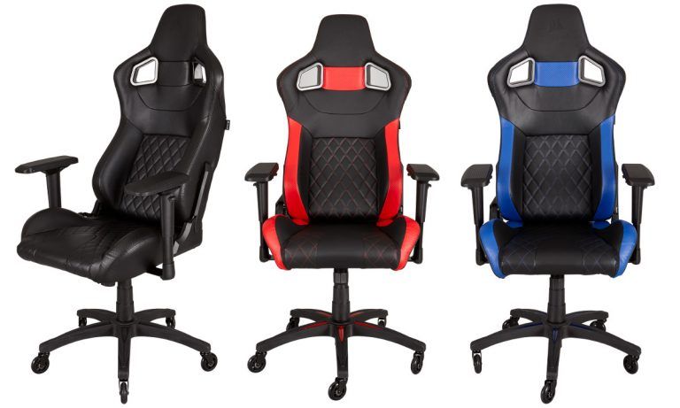 Fotele dla graczy Corsair T1 Race. Komfort rozgrywki mierzony miękkością oparcia i regulacją wysokości