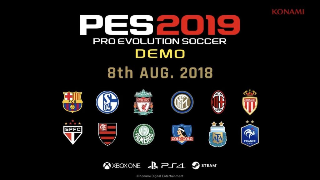 Demo Pro Evolution Soccer 2019 PC już w sierpniu
