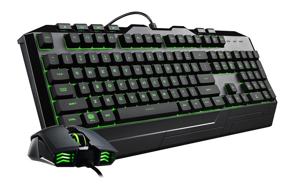 Klawiatura i myszka od Cooler Mastera w zestawie gamingowym Devastator 3