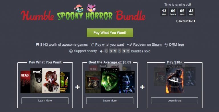 Humble Spooky Horror Bundle – promocja na straszne gry