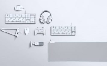 Stylowy zestaw białych akcesoriów Razer Mercury 2019