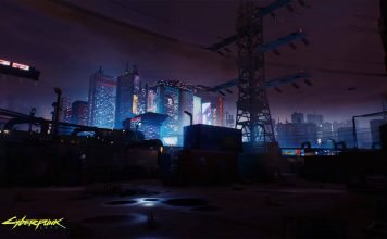 Cyberpunk 2077- garaż z samochodami, muzyka w radio i tętniące życiem miasto Cyberpunk 2077 Night City