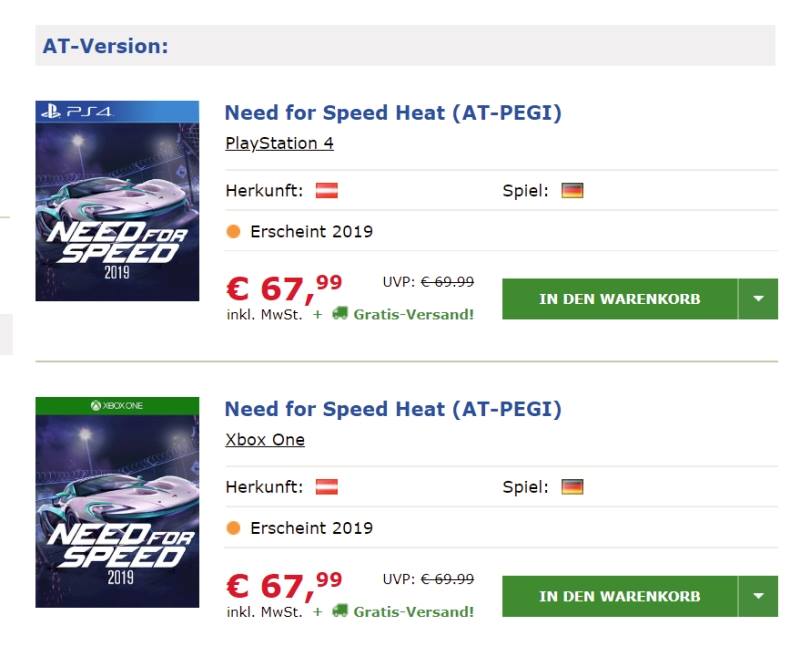 Need for Speed Heat 1