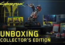 Cyberpunk 2077: figurka bohatera gry na specjalnym materiale