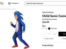 Filmowy Sonic został inspiracją koszmarnych kostiumów na Halloween? filmowy Sonic