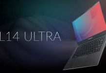 Hyperbook L14 Ultra ma oferować do 32 godzin pracy bez ładowania Hyperbook