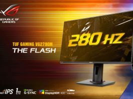 Asus stworzył pierwszy monitor z odświeżaniem 280 Hz Asus TUF Gaming VG279QM 280 Hz