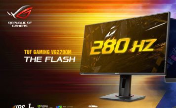 Asus stworzył pierwszy monitor z odświeżaniem 280 Hz Asus TUF Gaming VG279QM 280 Hz