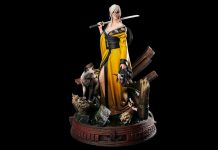 Ciri w stylu japońskim z kataną. CD Projekt zaprezentował obłędną figurkę