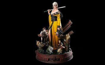 Ciri w stylu japońskim z kataną. CD Projekt zaprezentował obłędną figurkę