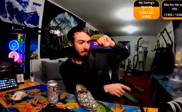 Streamer strzelił z broni we własny monitor. Dostał bana na Twitchu Streamer strzelił w swój monitor