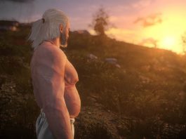 Wiedźmin 3 – Geralt z piwnym brzuszkiem na emeryturze Wiedźmin 3