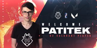 Patitek pierwszym Polakiem w dywizji Valorant G2 Esports Patitek Valorant
