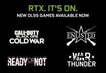 Nvidia włącza DLSS dla czterech nowych gier. wzrost wydajności dochodzi do 120%