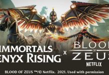 Immortals Fenyx Rising łączy się z Blood of Zeus Immortals Fenyx Rising