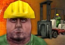 Half-Life – pierwszą postacią napotkaną w grze jest Gus operator wózka widłowego Half-Life Gus