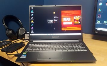 Hyperbook NH5 – pierwszy laptop z GeForce RTX 3060