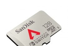 Kolekcjonerska karta pamięci dla Nintendo Switch z motywem z Apex Legends.