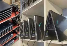 Górnicy do kopania używają już nawet laptopów z kartami RTX 3000 kopalnia RTX 3060