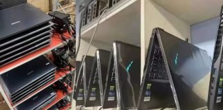 Górnicy do kopania używają już nawet laptopów z kartami RTX 3000 kopalnia RTX 3060