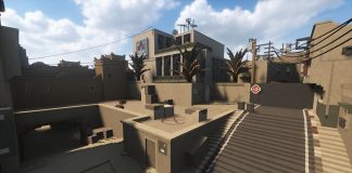 de_dust2 odtworzony w wersji, którą można w pełni zniszczyć teardown-dedust2