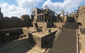 de_dust2 odtworzony w wersji, którą można w pełni zniszczyć teardown-dedust2