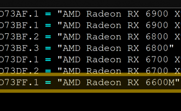 AMD potwierdza mobilny Radeon RX 6600M otrzyma rdzeń Navi 23 XM