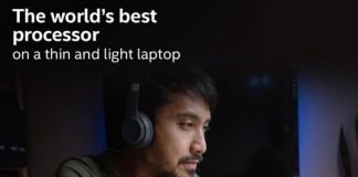 INTEL reklamując swoje mobilne procesory, pokazał MacBooka Pro na zdjęciu