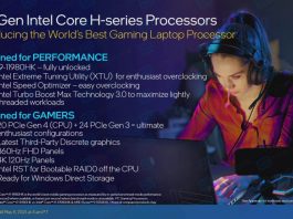 Wyciekły specyfikacje mobilnych procesorów Intel Tiger Lake-H