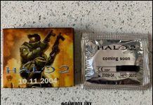 Prezerwatywy jako promocja kooperacyjnej gry w Halo 2