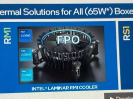 Intel prawdopodobnie odświeży linię boxowych schładzaczy CPU