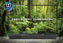 Creative SXFI CARRIER system głośnikowy typu soundbar z Dolby Atmos®, bezprzewodowym subwooferem i technologią Super X-Fi® Headphone Holography