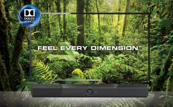 Creative SXFI CARRIER system głośnikowy typu soundbar z Dolby Atmos®, bezprzewodowym subwooferem i technologią Super X-Fi® Headphone Holography