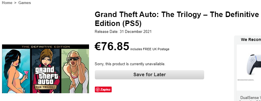 GTA The Trilogy - The Definitive Edition 