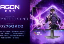 AGON PRO AG276QKD2 – gamingowy monitor QD-OLED 500 Hz dla najbardziej wymagających graczy