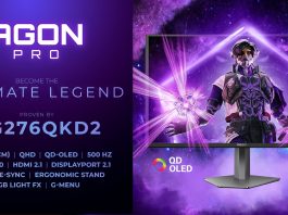 AGON PRO AG276QKD2 – gamingowy monitor QD-OLED 500 Hz dla najbardziej wymagających graczy
