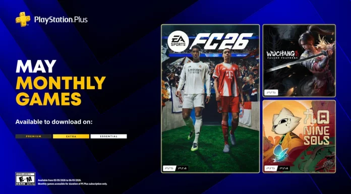 PS Plus na maj 2026 – FC 26, soulslike i mocny indyk w jednym miesiącu