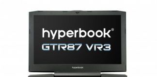 Hyperbook wypuścił ze swojej stajni potężny laptop GTR87 VR3 SLI z dwiema kartami graficznymi i procesorem Coffee Lake