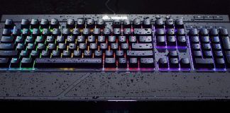 Corsair K68 RGB – klawiatura mechaniczna, która uwielbia pływać