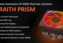 AMD Wraith Prism – nowe chłodzenie do procesorów Ryzen 2000