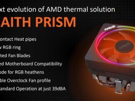 AMD Wraith Prism – nowe chłodzenie do procesorów Ryzen 2000